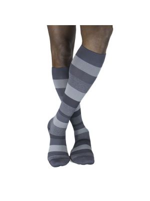 Microfiber Shades for Men 15-20 mmHg Graphite Stripe