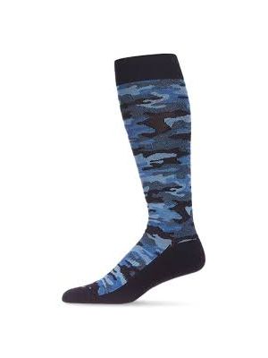 Unisex Camo Nylon 15-20 mmHg Graduated Compression Socks Size 9-11 Navy