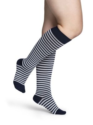 Microfiber Shades for Women 15-20 mmHg Mariner Stripe