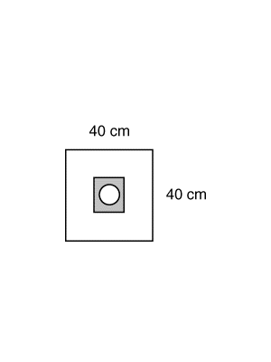 3M 1020 Steri-Drape Small Drape with Adhesive Aperture Box/10