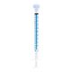 Precisedose Dispenser Syringe 1 mL Polypropylene Clear with Tip Cap Box/100
