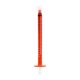 Precisedose Dispenser Syringe 1 mL Polypropylene Amber with Tip Cap Box/100