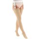 Truform Thigh High Soft Top Closed Toe Stockings 20-30 mmHg Beige