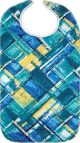 Vinyl Bib with Snap Closure Abstract Pattern