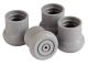 Walker and Bath Bench Replacement Tips Grey Pkg/4