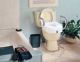 E-Z Lock Raised Toilet Seat with Adjustable Armrests