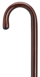 Crook Handle Cane Premium Rosewood Finish