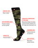 Unisex Camo Nylon 15-20 mmHg Graduated Compression Socks Size 9-11 Green