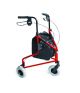 3 Wheel Aluminum Rollator Red