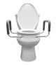 2” Raised Toilet Seat with Arms Elongated