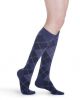 Microfiber Shades for Women 15-20 mmHg Purple Argyle